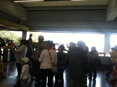 Photographing the protest